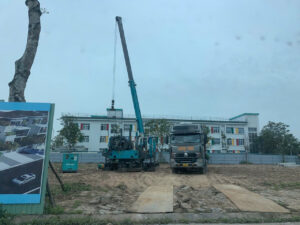 tiến độ khu đô thị thanh hà tháng 4