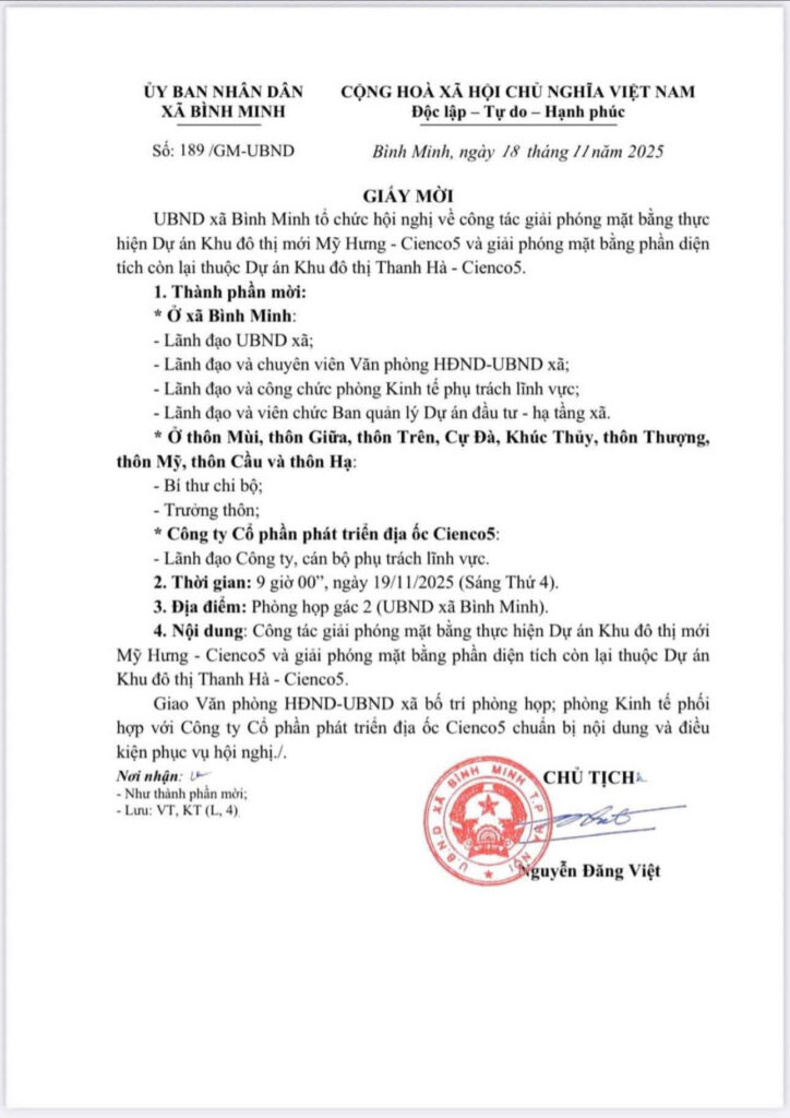 giải phóng mặt bằng